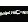 Image 2 : STERLING SILVER NECKLACE AND PENDANT  WITH MOTHER OF PEARL, 20" LONG, 2" IN DIA.