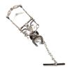 Image 1 : VINTAGE FLEMING SILVER HORSE BIT AND HORSESHOE TIE TACK