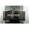 Image 2 : SWAROVSKI BRACELET, NEVER WORN WITH  TAGS, RHINESTONE & BLACK NEOPRENE