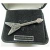 Image 1 : VINTAGE HARD ROCK CAFE STERLING SILVER GUITAR PIN, NEWPORT BEACH IN ORIGINAL BOX