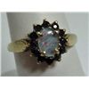Image 1 : VINTAGE 10K SAPPHIRE & OPAL DOUBLET RING, SIZE SIZE 7