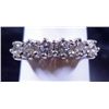 Image 1 : 14K WHITE GOLD RING, THE STONES ARE CZ'S, SIZE 6