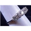 Image 2 : 14K WHITE GOLD RING, THE STONES ARE CZ'S, SIZE 6