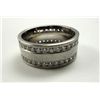 Image 2 : Benchmark 14K White Gold Eternity Band with Diamonds, Size 6  1/2