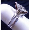 Image 2 : 14K WHITE GOLD DIAMOND RING, MARQUISE SHAPE APPROX. .85 CT  DIAMOND IS WHITE!