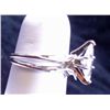 Image 3 : 14K WHITE GOLD DIAMOND RING, MARQUISE SHAPE APPROX. .85 CT  DIAMOND IS WHITE!