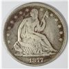Image 1 : 1877 SEATED HALF DOLLAR VG/FINE