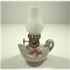 Image 1 : VINTAGE MINIATURE OIL LAMP,, 4.25"  TALL