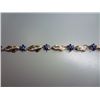 Image 2 : Beautiful Diamond and Synthetic Sapphire Bracelet