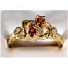 Image 1 : 14kt Garnet Ring Size 7.5