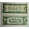 Image 3 : $1 SILVER CERT FUNNY BACK., $5 SILVER CERT., $5 RED SEAL, & $2 RED SEAL