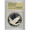 Image 1 : 2008 BALD EAGLE COMMEM. SILVER DOLLAR USCG PR-70 DCAM