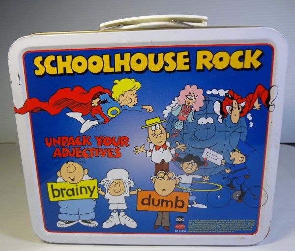 School Rocks Box 1999 SCHOOLHOUSE ROCK METAL LUNCH BOX 3 CD SET PROMO