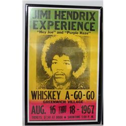 REPRODUCTION 1968 JIMI HENDRIX CONCERT POSTER NORMAN, OK, JIMI