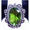 Image 1 : New German Silver Ring, Size 7, Peridot, Top is  1" long