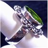 Image 2 : New German Silver Ring, Size 7, Peridot, Top is  1" long