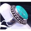 Image 2 : New German Silver Ring, Size 7, Labradorite  Top is 1" long