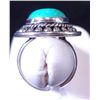 Image 3 : New German Silver Ring, Size 7, Labradorite  Top is 1" long