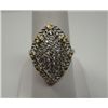 Image 1 : STERLING SILVER RING WITH CLEAR CZ'S, SIZE 8
