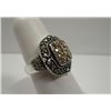 Image 2 : STERLING SILVER RING WITH CZ'S SIZE 8