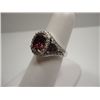 Image 1 : STUNNING STERLING SILVER RING SET WITH SPARKING CZ'S, SIZE 8