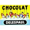 Image 1 : Chocolat Delespaul Goossens Lille - Paris Carton publicitaire / Advertising cardboard b.E. B + Ta...