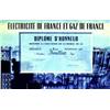 Image 1 : Electricite de France et Gaz de france "Diplôme d'honneur décerné à l'occasion de la remise de la...