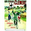 Image 1 : Les Cycles Clément Ont conquis la route E. Bougard Paris Aff. E. B.E. B + Taches d'humidité / Wat...