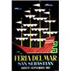Image 1 : Feria del Mar USABIAGA San Sebastian - Agosto septiembre 1957 Aff. N.E. B.E. B + 150/300 € "92,5...