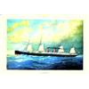 Image 1 : "La Champagne" Compagnie Générale Transatlantique - French Line Aff. N.E. B.E. B + Trous de p...