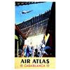 Image 1 : Air Atlas Casablanca RENLUC Hubert Baille & Cie Paris Aff. N.E. T.B.E. A - 700/990 € 101 x 63 cm...
