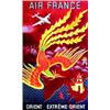 Image 1 : "Air France - Orient, Extrême-Orient" BOUCHER LUCIEN Perceval Paris Aff. N.E. B.E. B + 450/750 €...