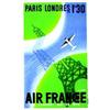 Image 1 : Paris-Londres en 1h30 DE VALERIO "Air France, le confort qui va plus vite" Perceval Paris Aff. N....