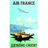 Image 1 : Air France - Extrême Orient GUERRA Alépée & Cie Paris Aff. N.E. T.B.E. A - Marges froissées / Cru...