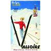 Image 1 : "Valloire - Savoie, France" "Neige, soleil - Altitude 1450m à 2400m - 3 télébennes, 4 téléskis, p...