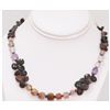 Image 1 : NATURAL 207.13 CTW MIXED SEMI- PRECIOUS STONE NECKLACE