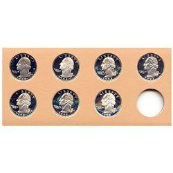 Proof Silver Washington Quarters 1992-1998 (7pcs)