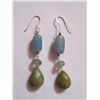 Image 1 : NATURAL 43.15 CTW SEMIPRECIOUS EARRING .925 STERLING SI