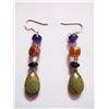 Image 1 : NATURAL 42.10 CTW SEMIPRECIOUS EARRING .925 STERLING SI