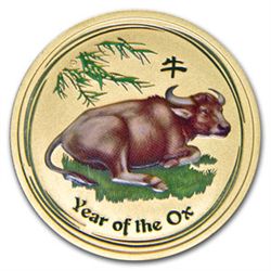 2009 1/2 oz Gold Lunar Year of the Ox (Series 2) (Color