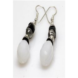 Natural 56.00ct Semi Precious Earring .925 Sterling