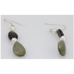 NATURAL EARRINGS .925 STERLING SILVER