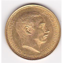 Denmark 20 kroner gold 1913-1917, Christian X