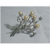 Image 1 : NOBLE PEACH PEARL CZ BROOCH AUTHENTIC PHILIPPINE PEARL