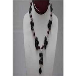 Natural 282.85ct Ruby,Semi Precious Necklace .925 Sterl