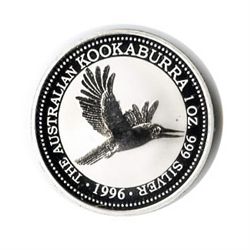 Australian Kookaburra 1 oz. Silver 1996