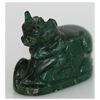 Image 1 : NATURAL 233.07 CTW MALACHITE MEDIUM COW FIGURE