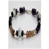 Natural 116.95ct Amethyst,Semi Precious Bracelet .925 S