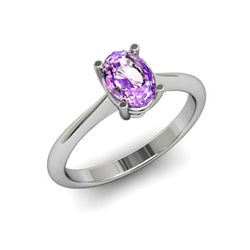 Genuine 1.75 ctw Amethyst Ring 14k W/Y Gold