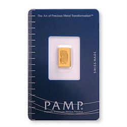 Gold Bars: Pamp Suisse One Gram Gold Bar